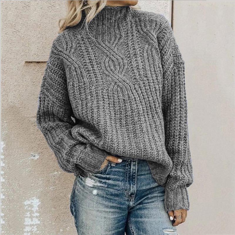 Damski Elegancki Sweter Z Długim Rękawem | Styl Na Co Dzień