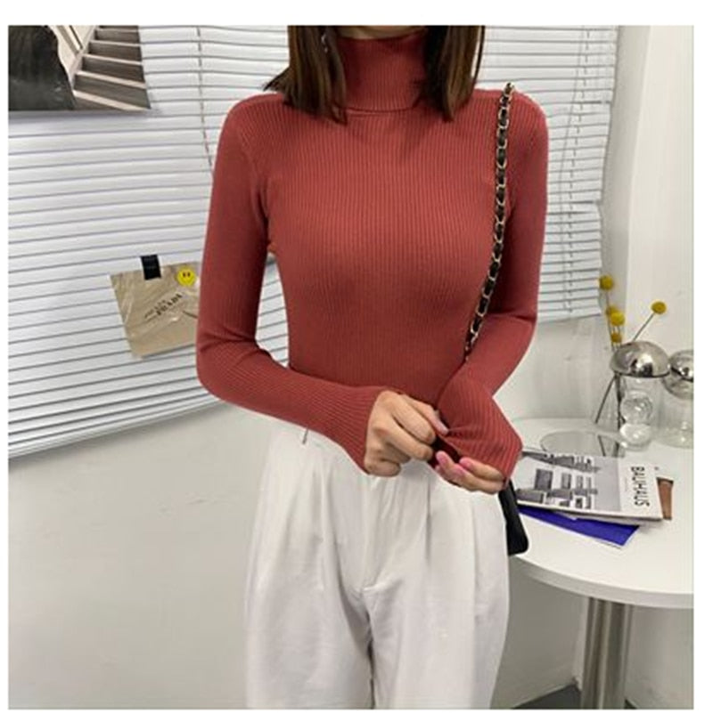 Sweter Damski | Z Golfem
