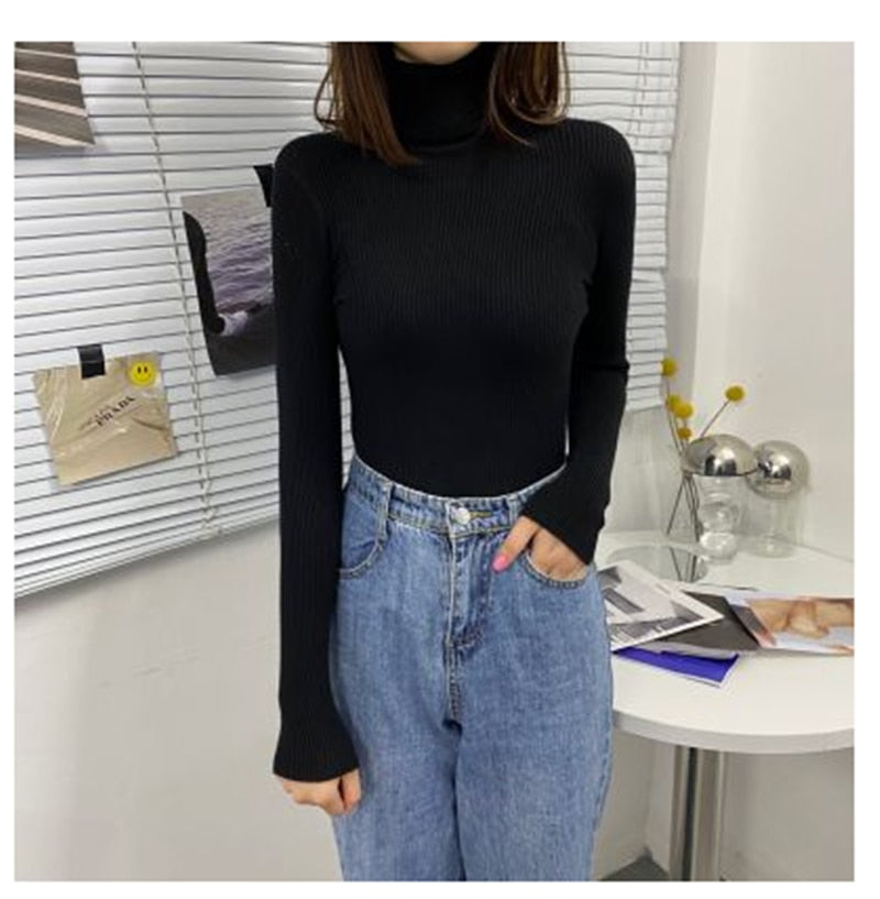 Sweter Damski | Z Golfem