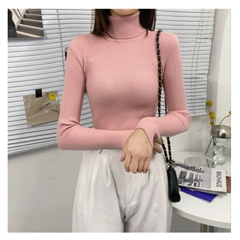 Sweter Damski | Z Golfem