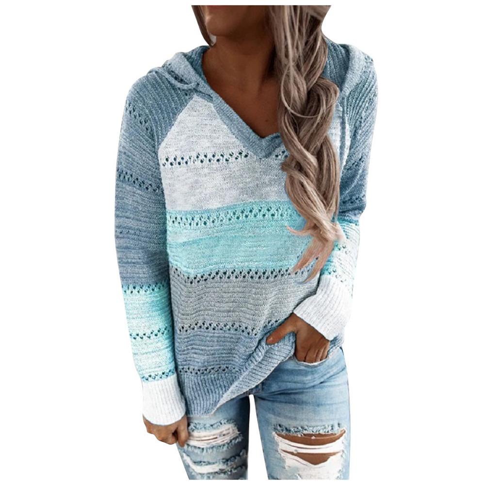 Damski Sweter Z Kapturem | Styl Boho I Modny Luźny Krój