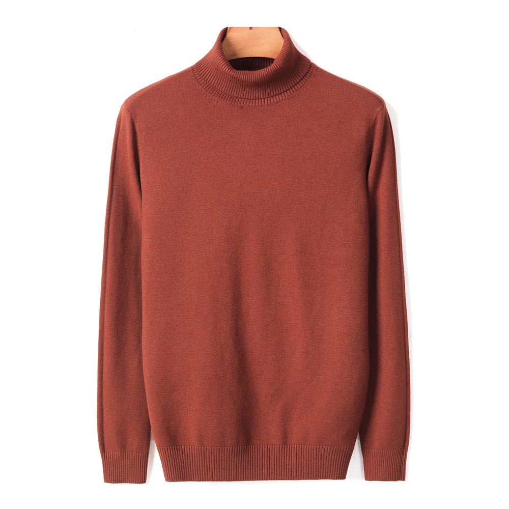 Sweter Męski | Z Wysokim Kołnierzem