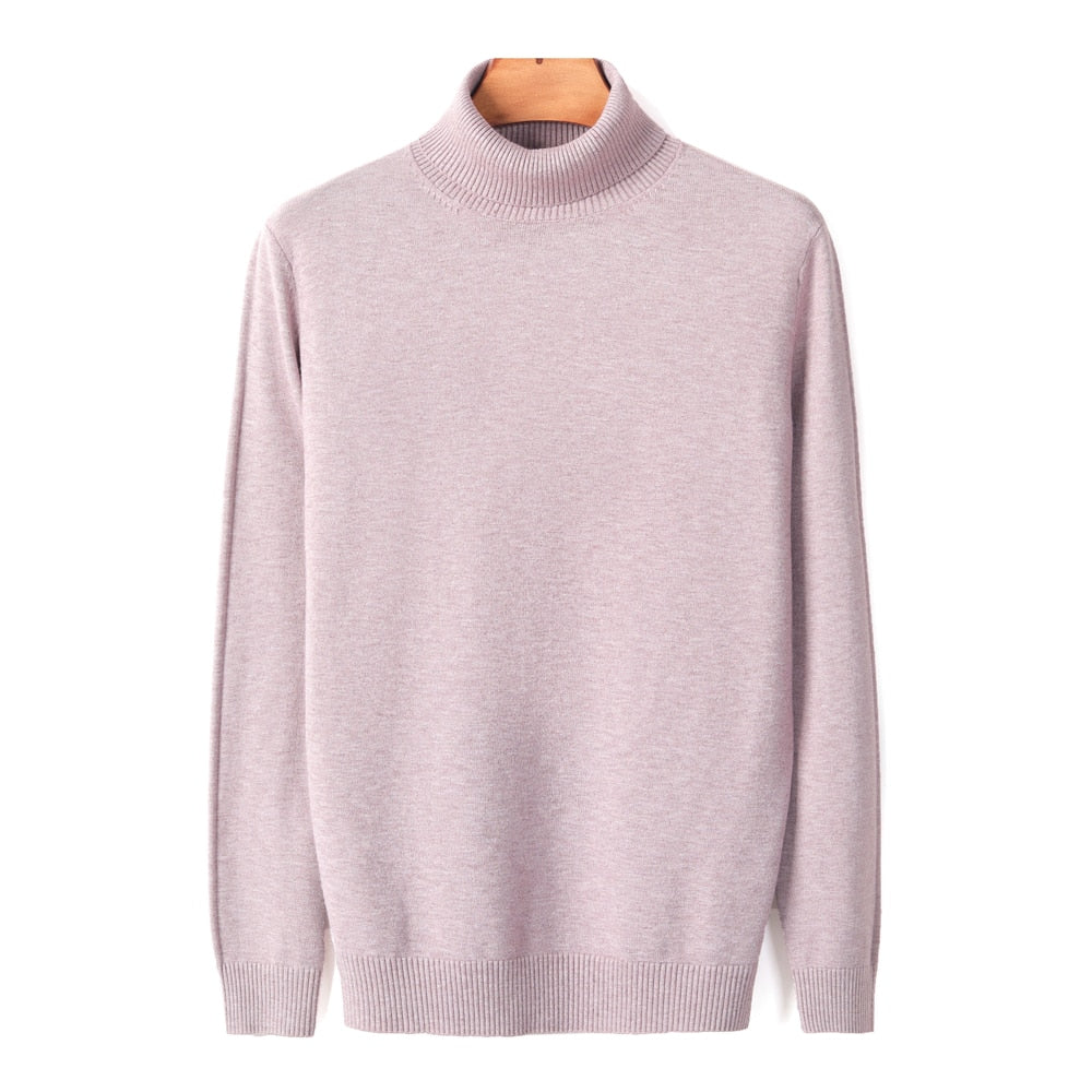 Sweter Męski | Z Wysokim Kołnierzem