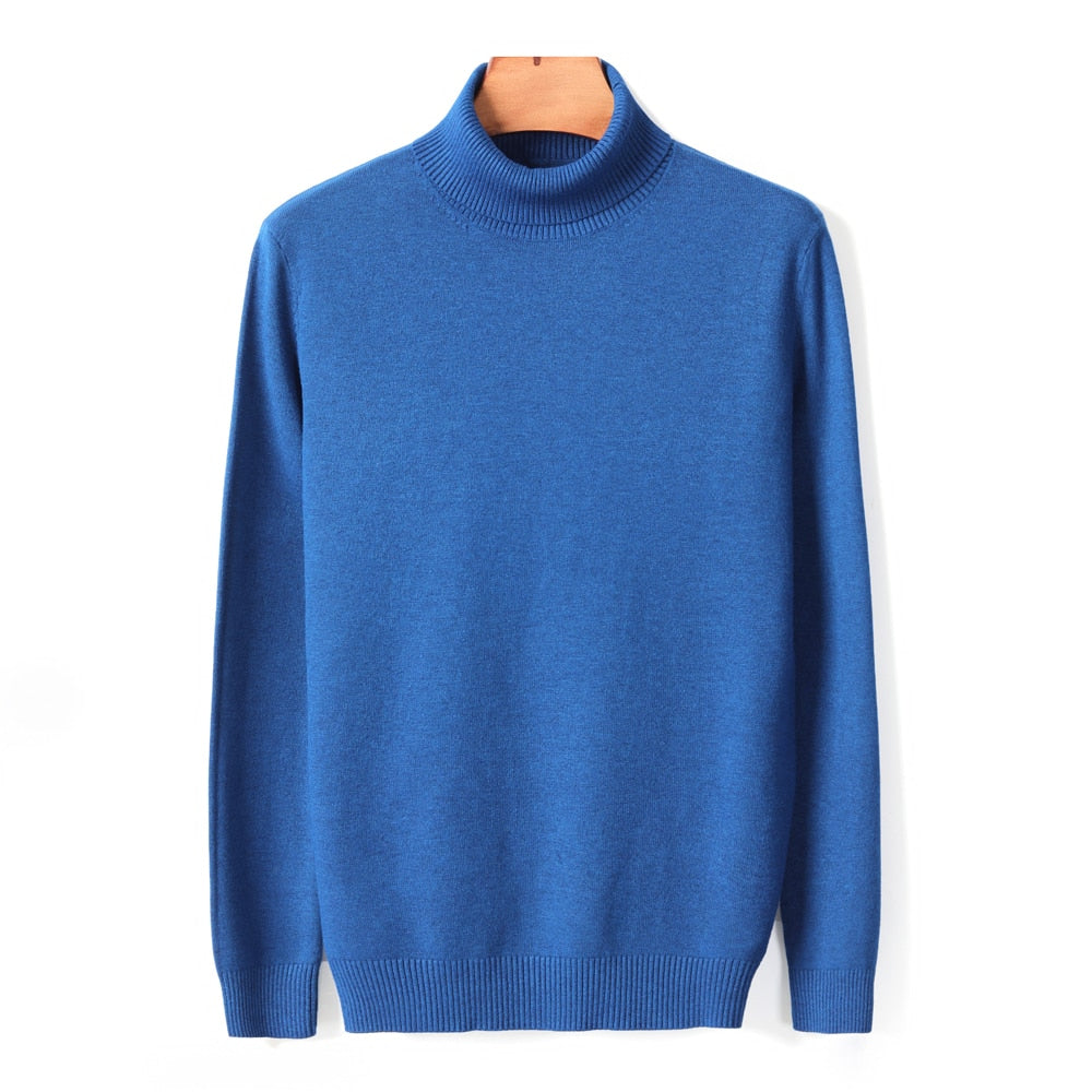 Sweter Męski | Z Wysokim Kołnierzem