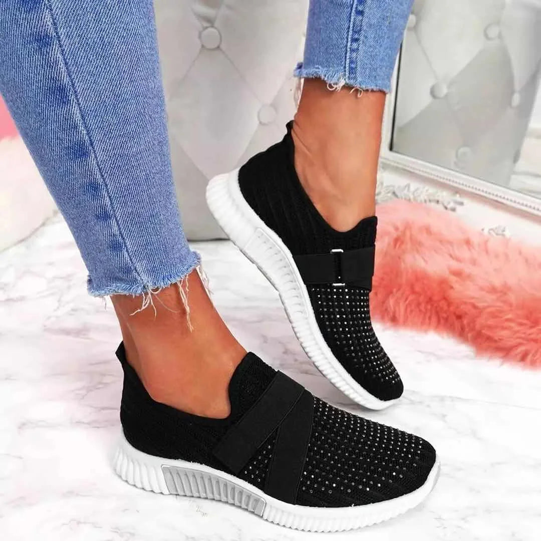 Damskie Wsuwane Buty | Sneakersy Z Paskiem