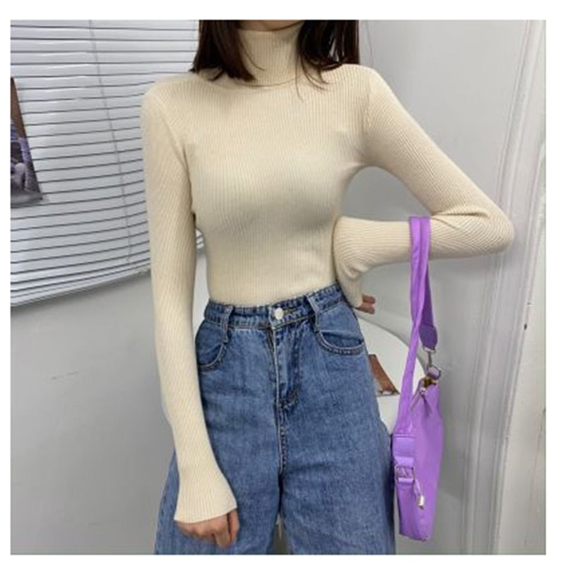 Sweter Damski | Z Golfem