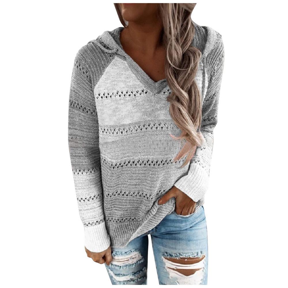 Damski Sweter Z Kapturem | Styl Boho I Modny Luźny Krój