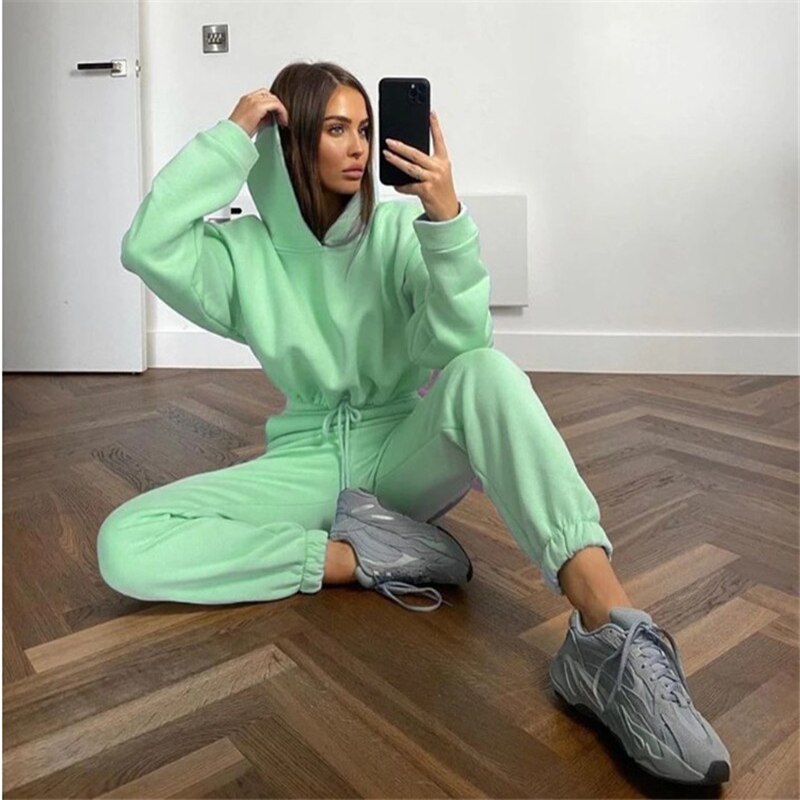 Damski Dres Dwuczęściowy | Komplet Z Krótką Bluzą