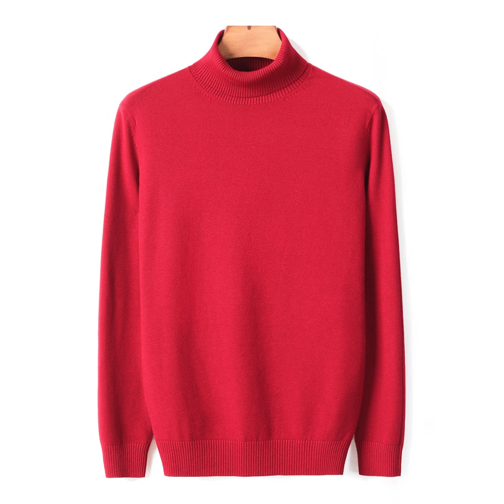 Sweter Męski | Z Wysokim Kołnierzem