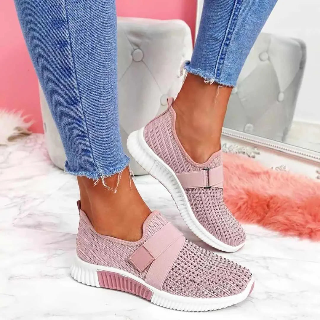Damskie Wsuwane Buty | Sneakersy Z Paskiem