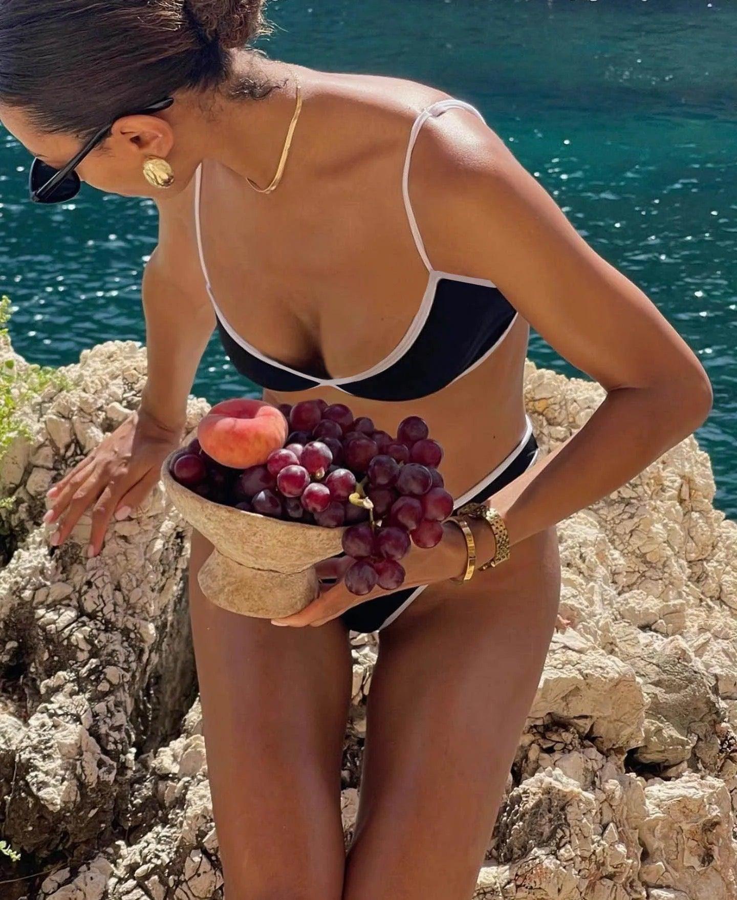 Elegancki Damski Zestaw Bikini | Stylowy Strój Kąpielowy Na Lato