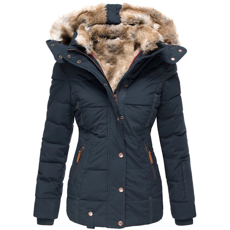 Damska Zimowa Parka | Kurtka Z Kapturem