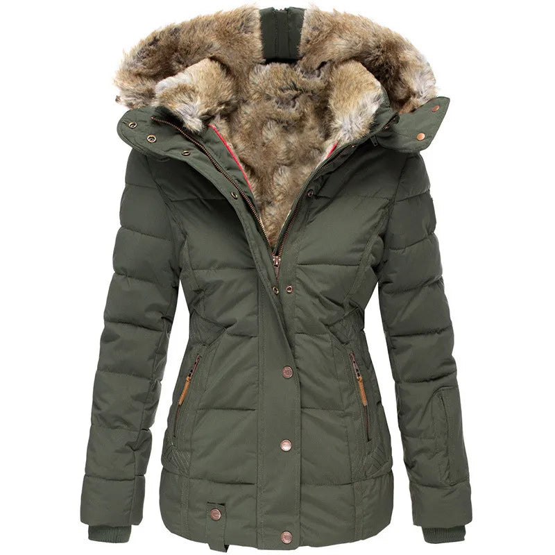 Damska Zimowa Parka | Kurtka Z Kapturem