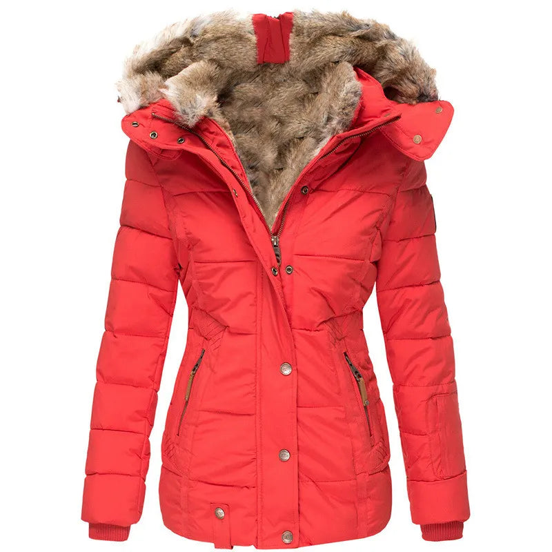 Damska Zimowa Parka | Kurtka Z Kapturem