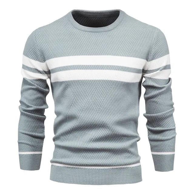 Sweter Męski Zimowy | W Paski