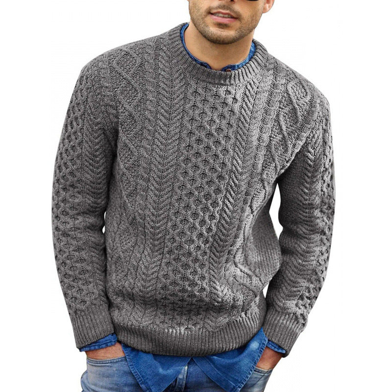 Męski Sweter Z Nadrukiem | Dzianinowy