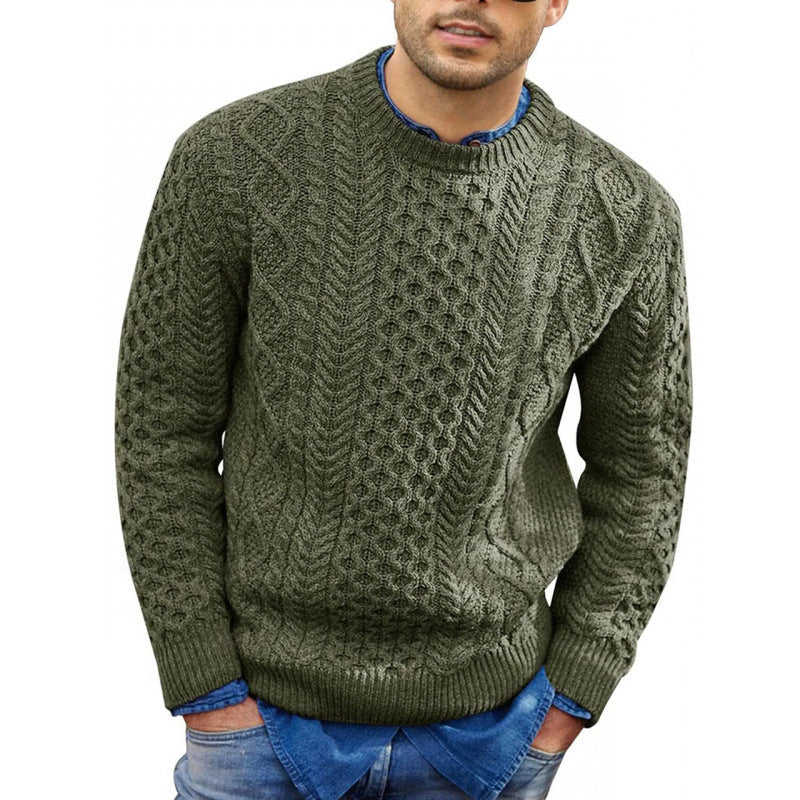 Męski Sweter Z Nadrukiem | Dzianinowy