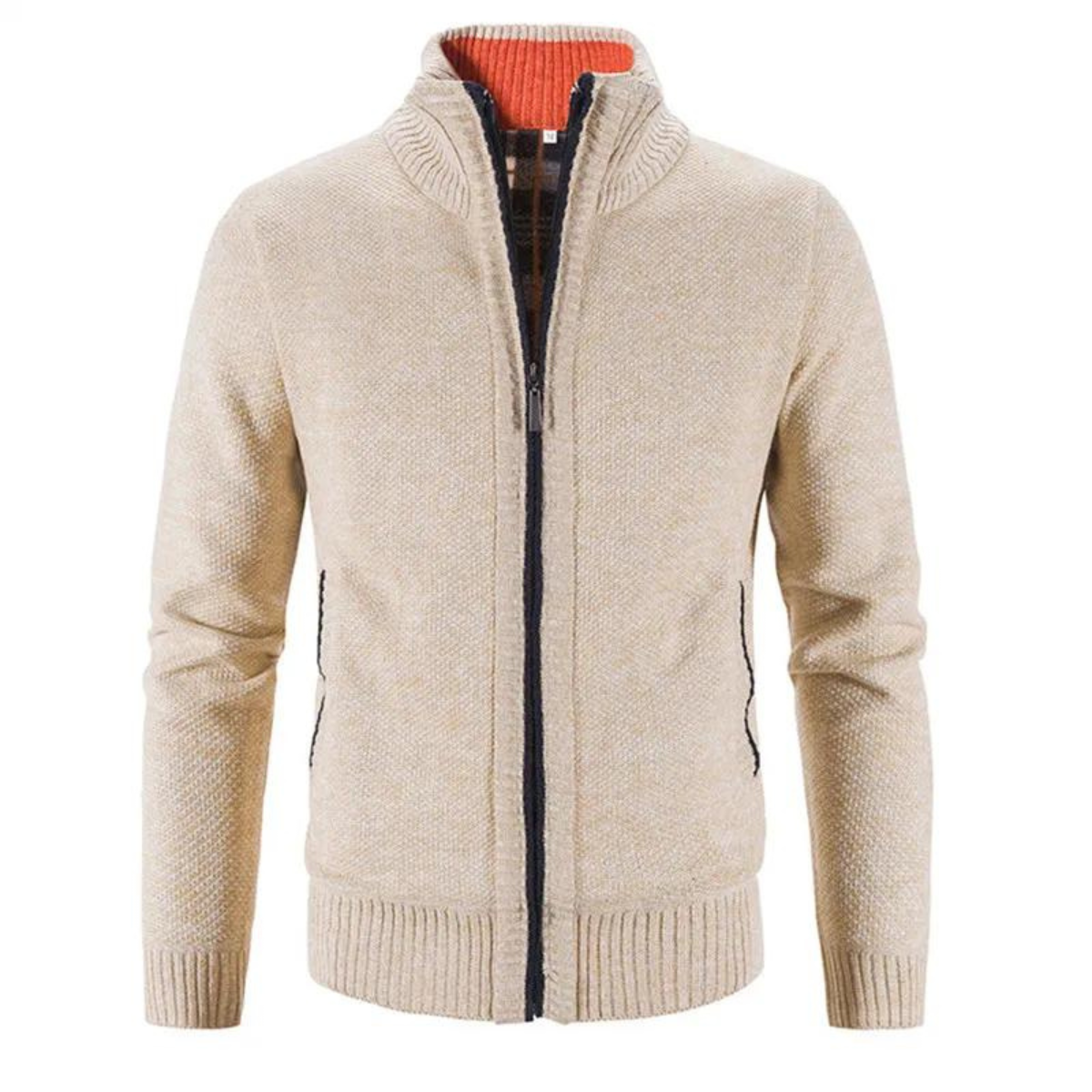 Męski Sweter Rozpinany | Zimowy