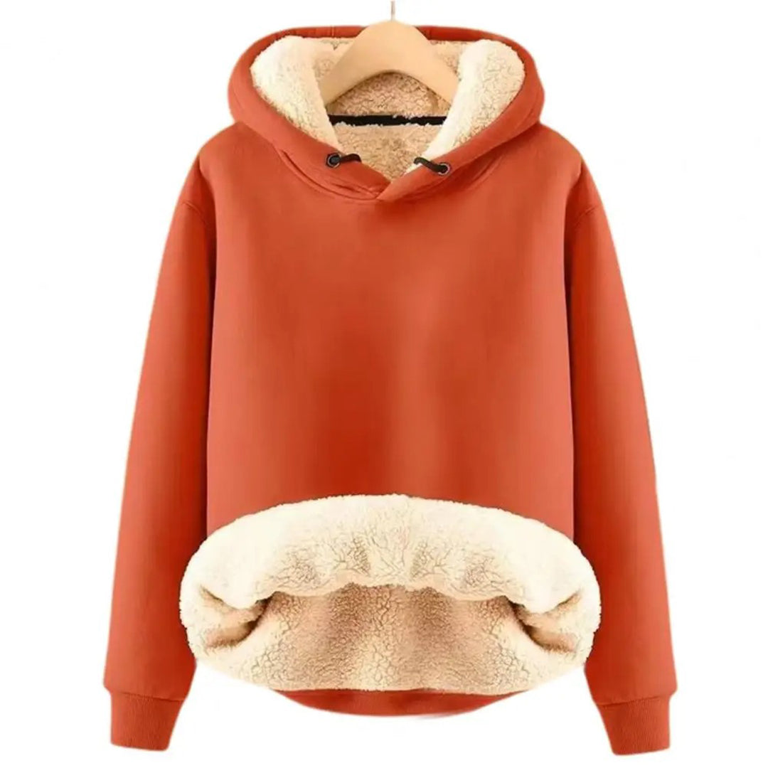 Bluza Damska Z Kapturem Zimowa | Z Podszyciem Teddy