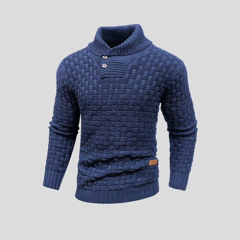 Męski Sweter Rozpinany z Półgolfem | Stylowy Sweter