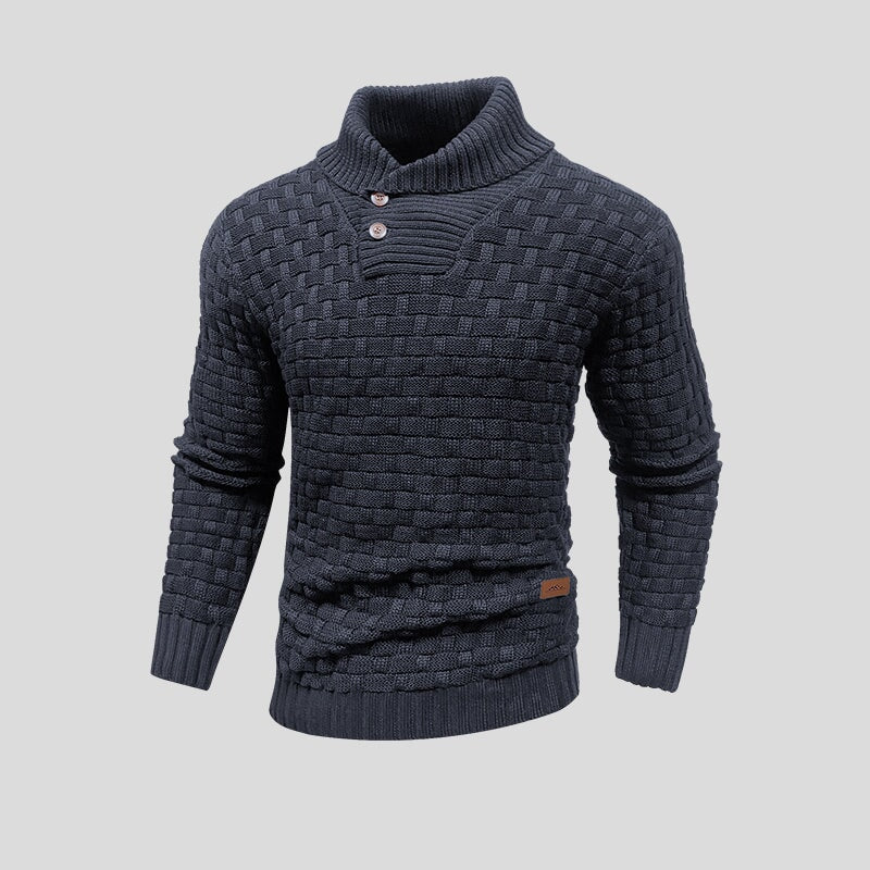 Męski Sweter Rozpinany z Półgolfem | Stylowy Sweter