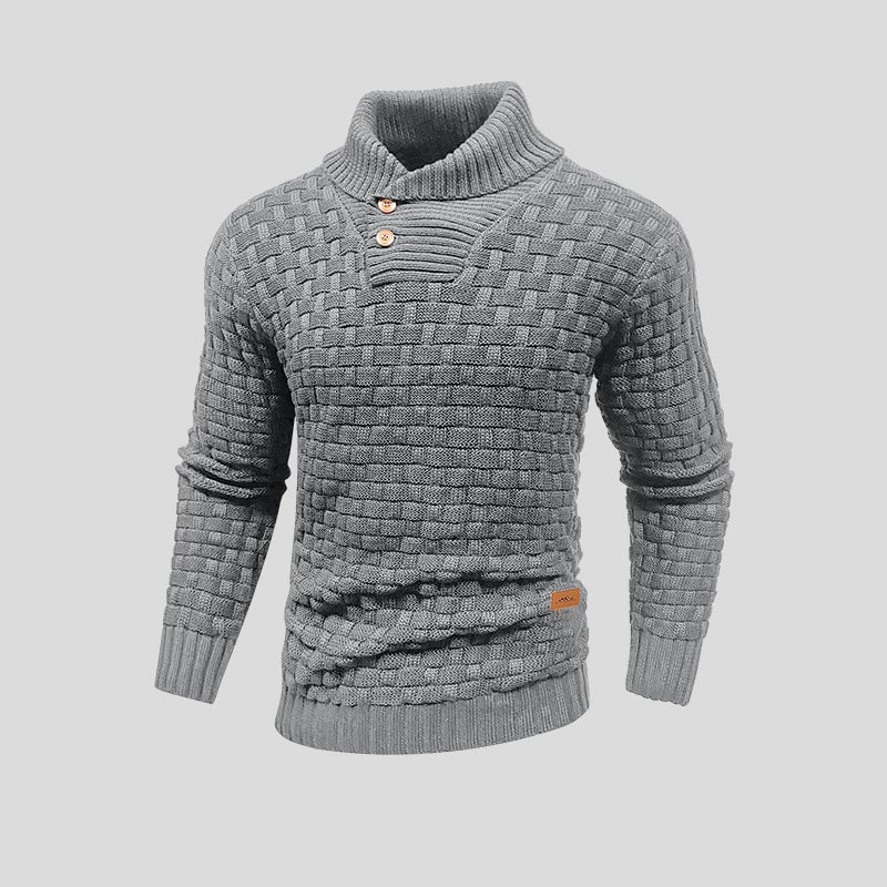 Męski Sweter Rozpinany z Półgolfem | Stylowy Sweter