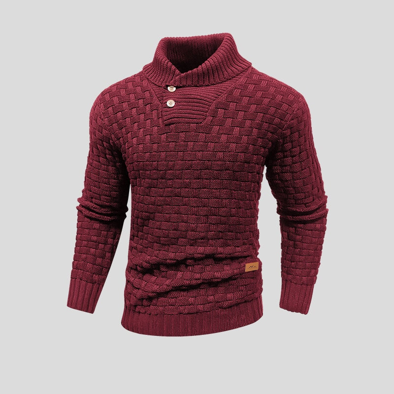 Męski Sweter Rozpinany z Półgolfem | Stylowy Sweter