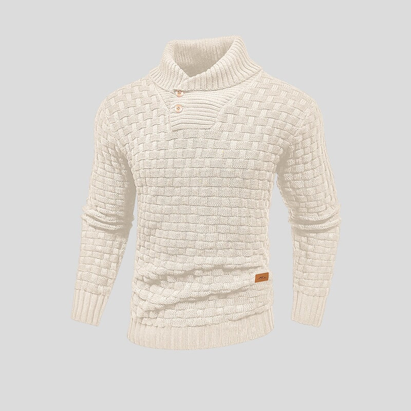 Męski Sweter Rozpinany z Półgolfem | Stylowy Sweter