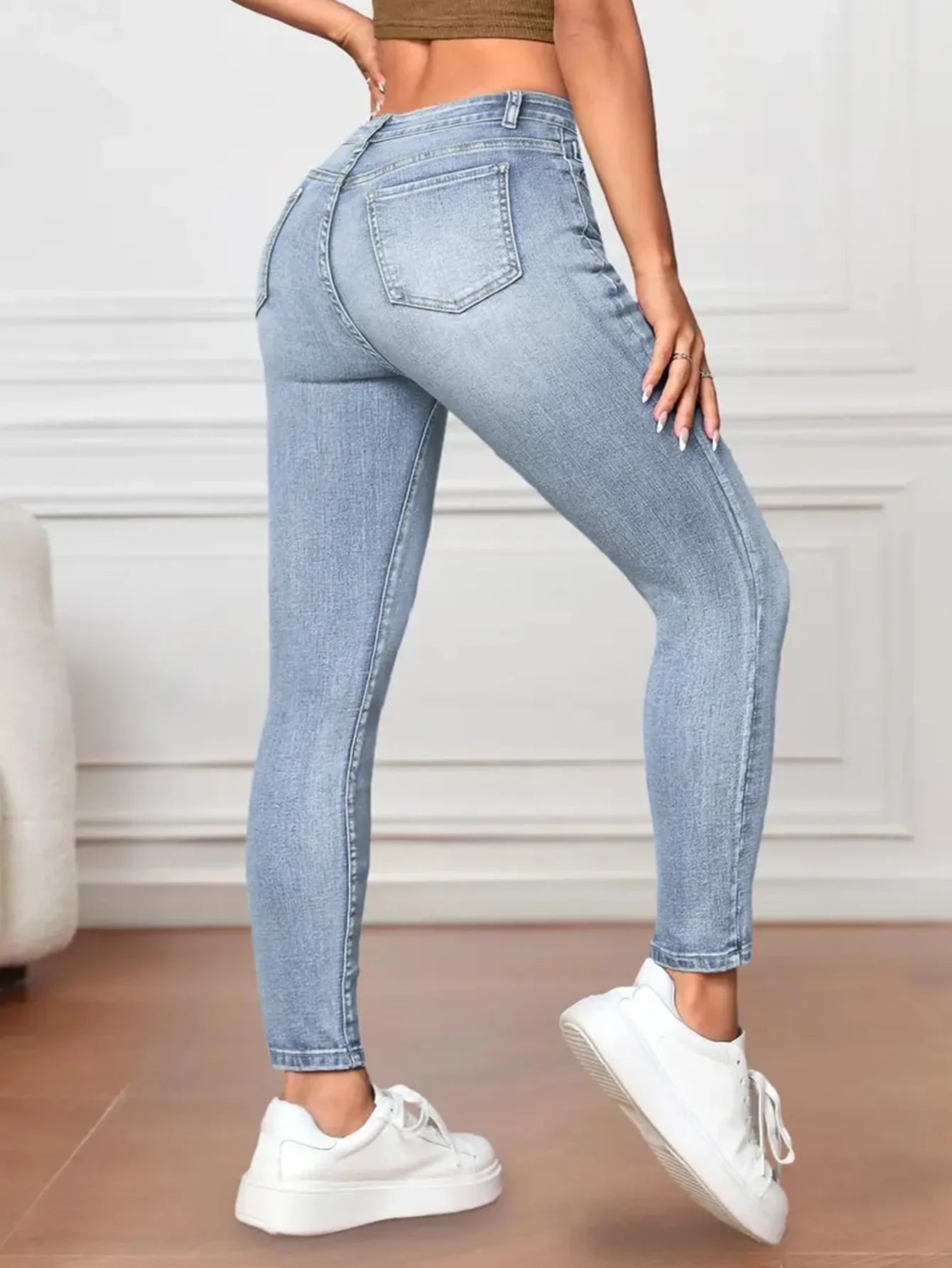 Damskie Jeansy Skinny | Wysoki Stan
