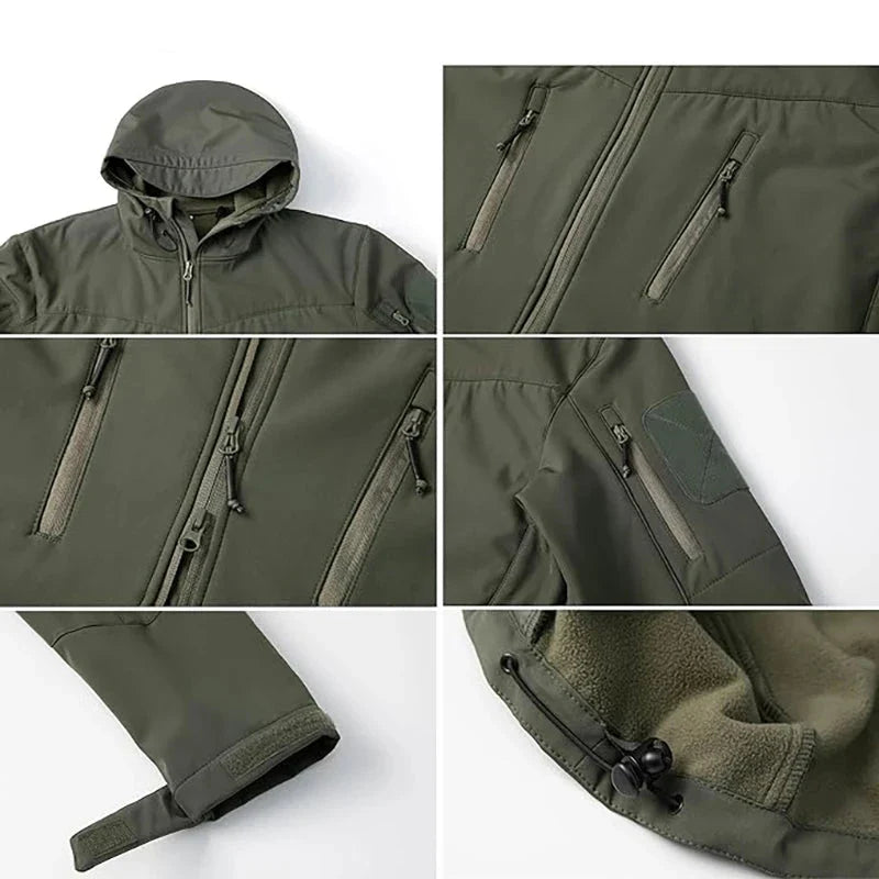 Męska Kurtka Outdoor Przeciwdeszczowa | Z Kieszeniami