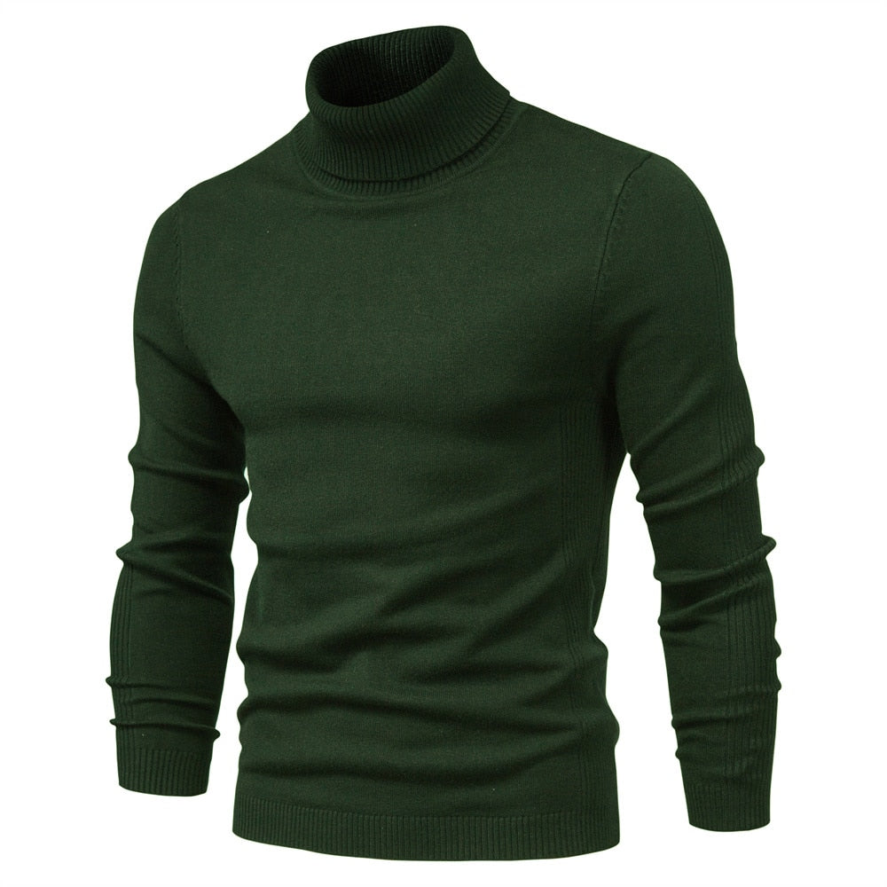 Sweter Męski Zimowy | Z Golfem