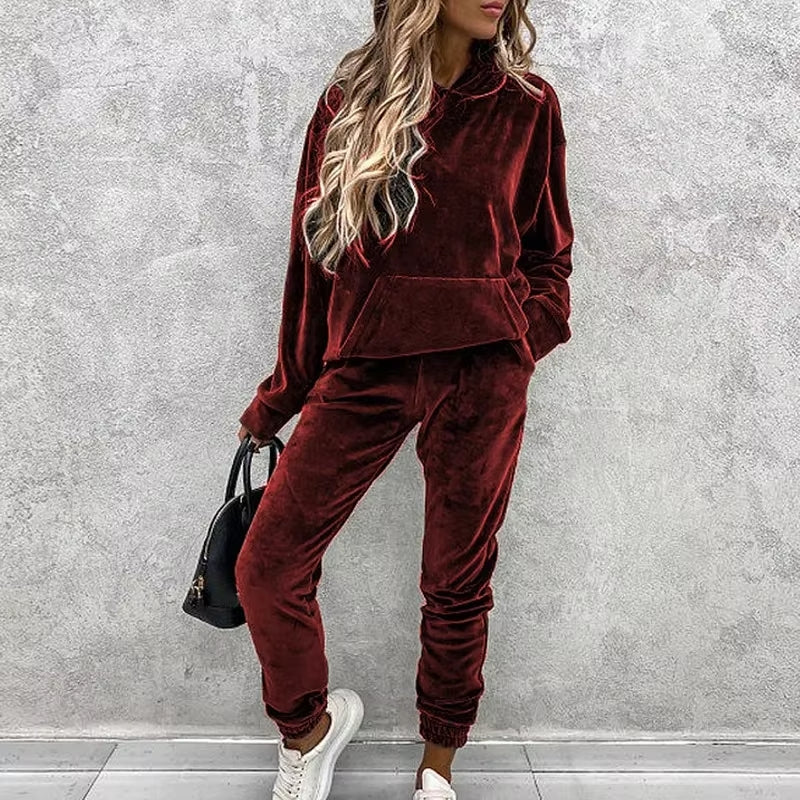 Damski Dres Dwuczęściowy | Miękki Dres Domowy