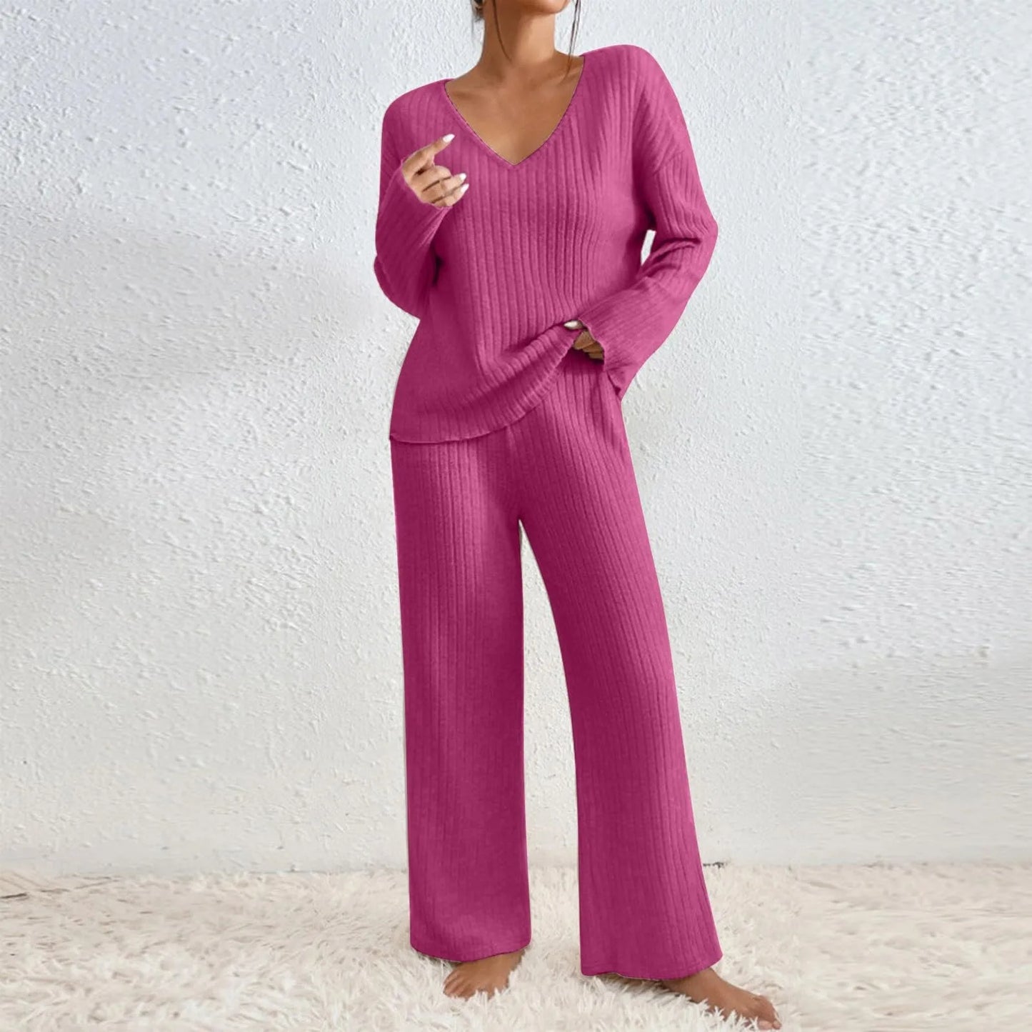 Damski Dwuczęściowy Komplet Domowy | Oversize