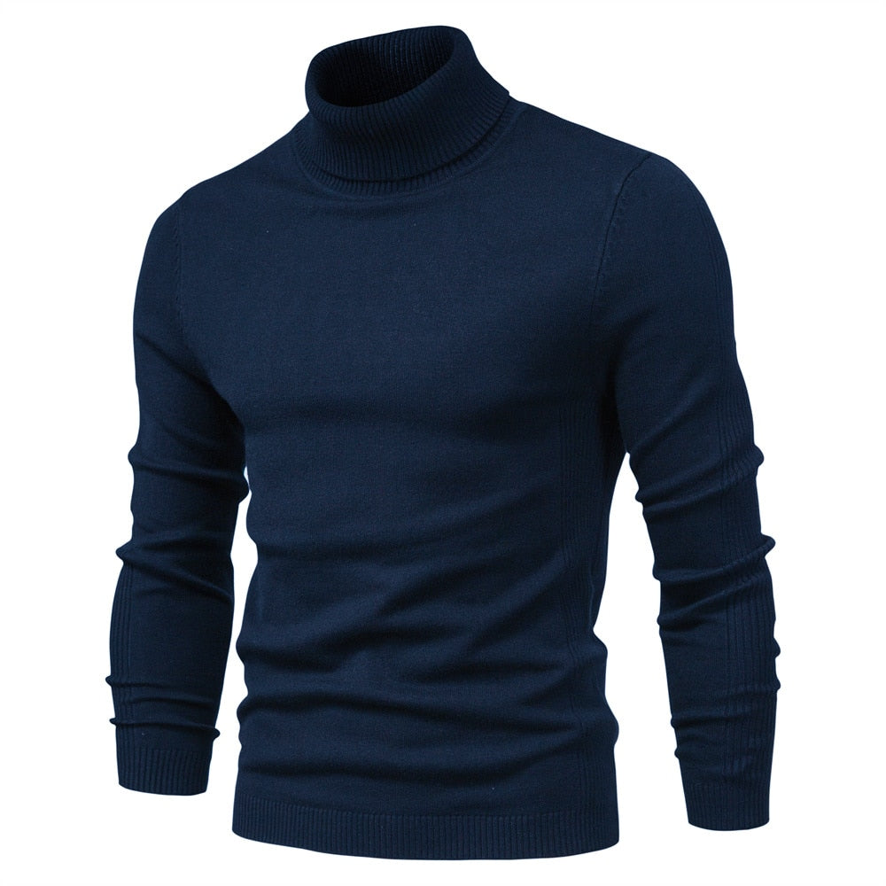 Sweter Męski Zimowy | Z Golfem