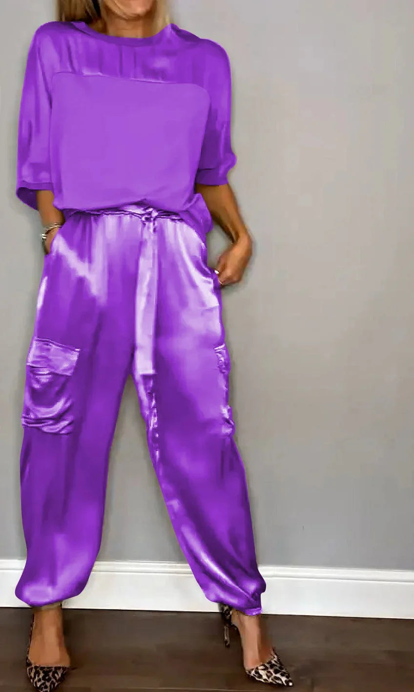 Dwuczęściowy Damski Komplet Loungewear | Kolorowy