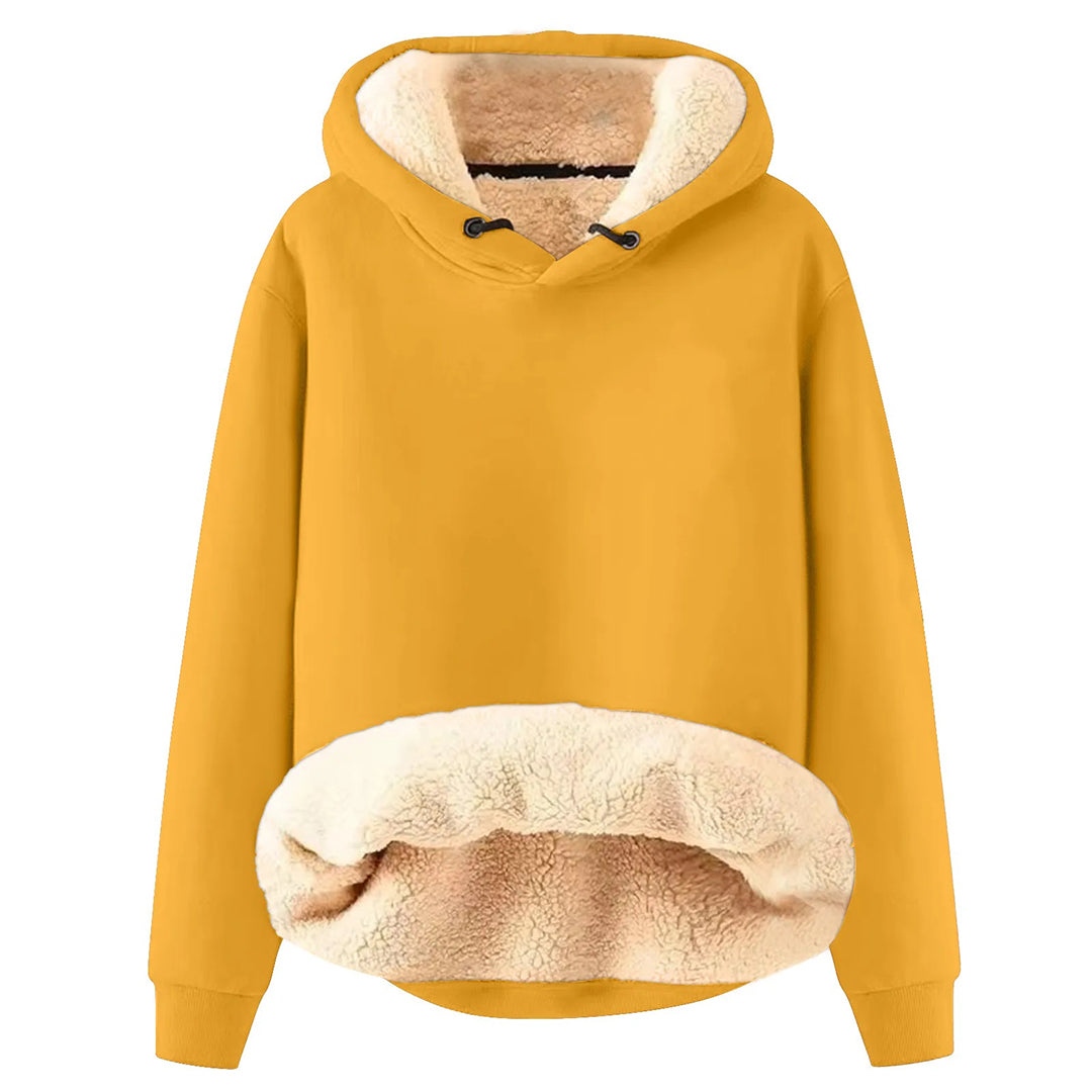 Bluza Damska Z Kapturem Zimowa | Z Podszyciem Teddy