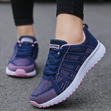 Lekkie Damskie Sneakersy | Model Sportowy