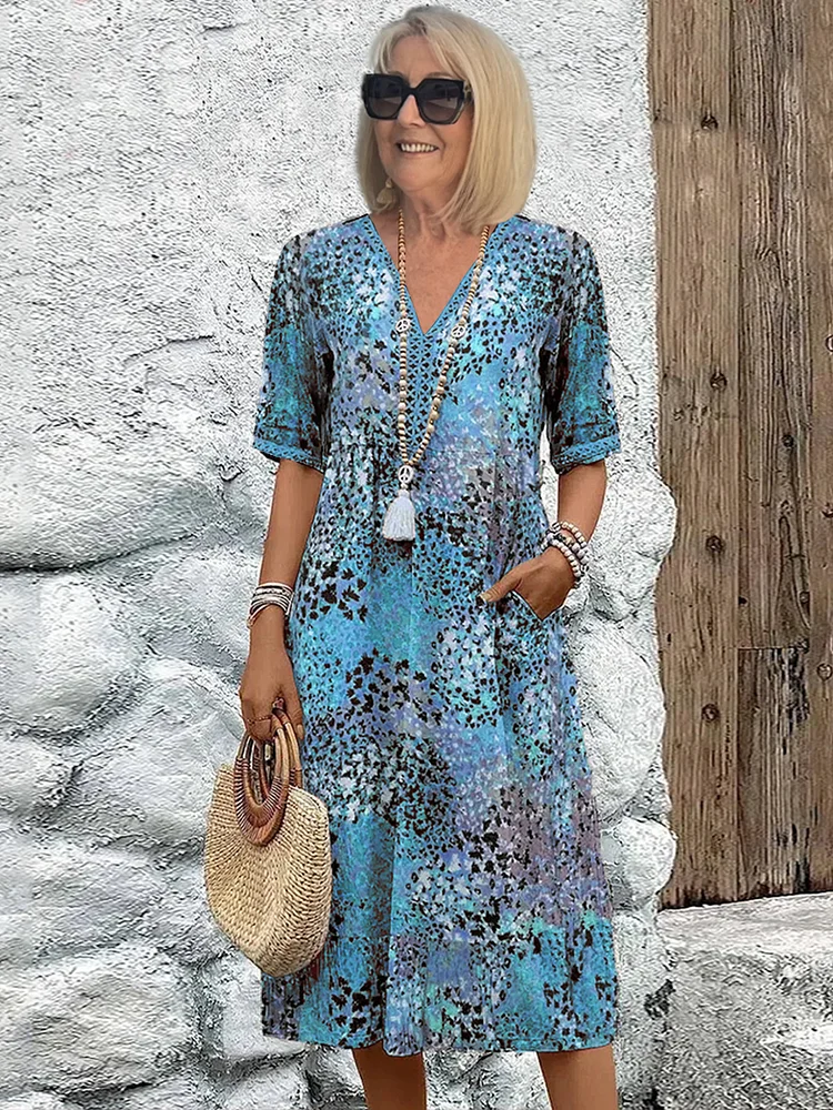Harper Sukienka Na Lato | Zwiewna Sukienka W Kwiaty Z Eleganckim Krojem