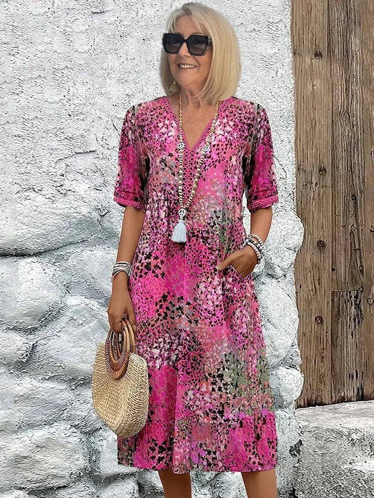 Harper Sukienka Na Lato | Zwiewna Sukienka W Kwiaty Z Eleganckim Krojem