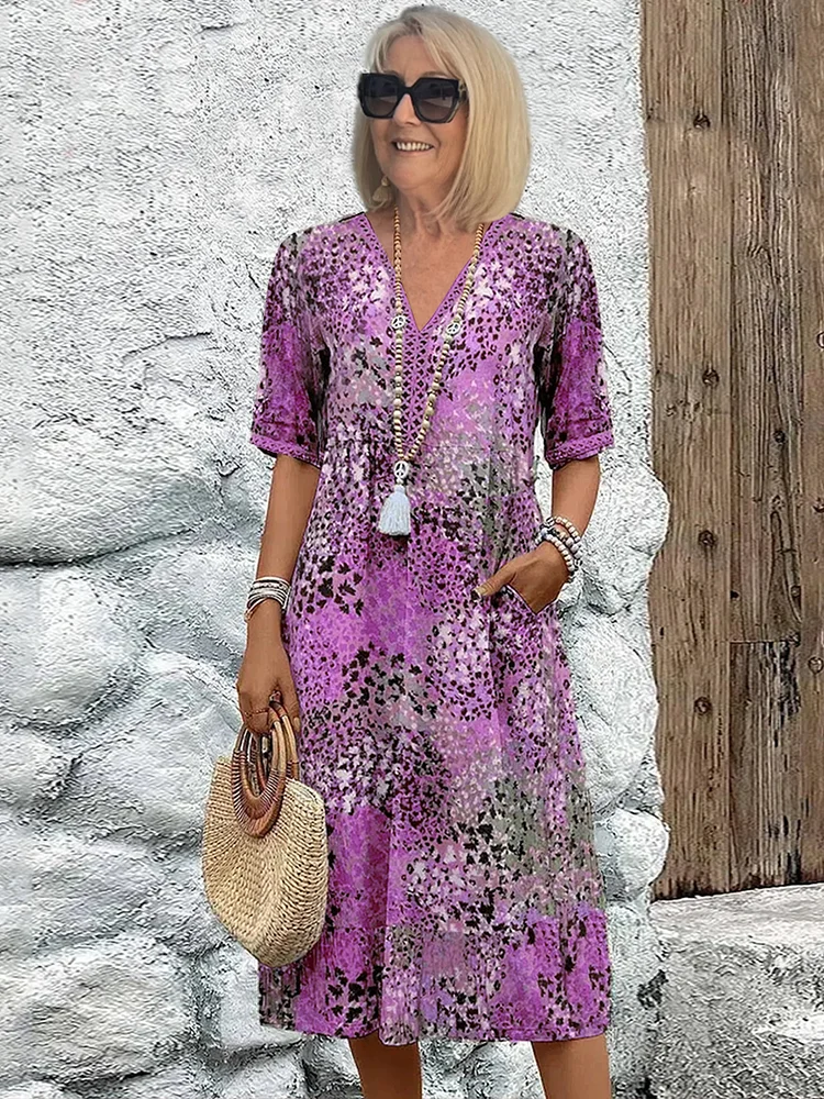 Harper Sukienka Na Lato | Zwiewna Sukienka W Kwiaty Z Eleganckim Krojem