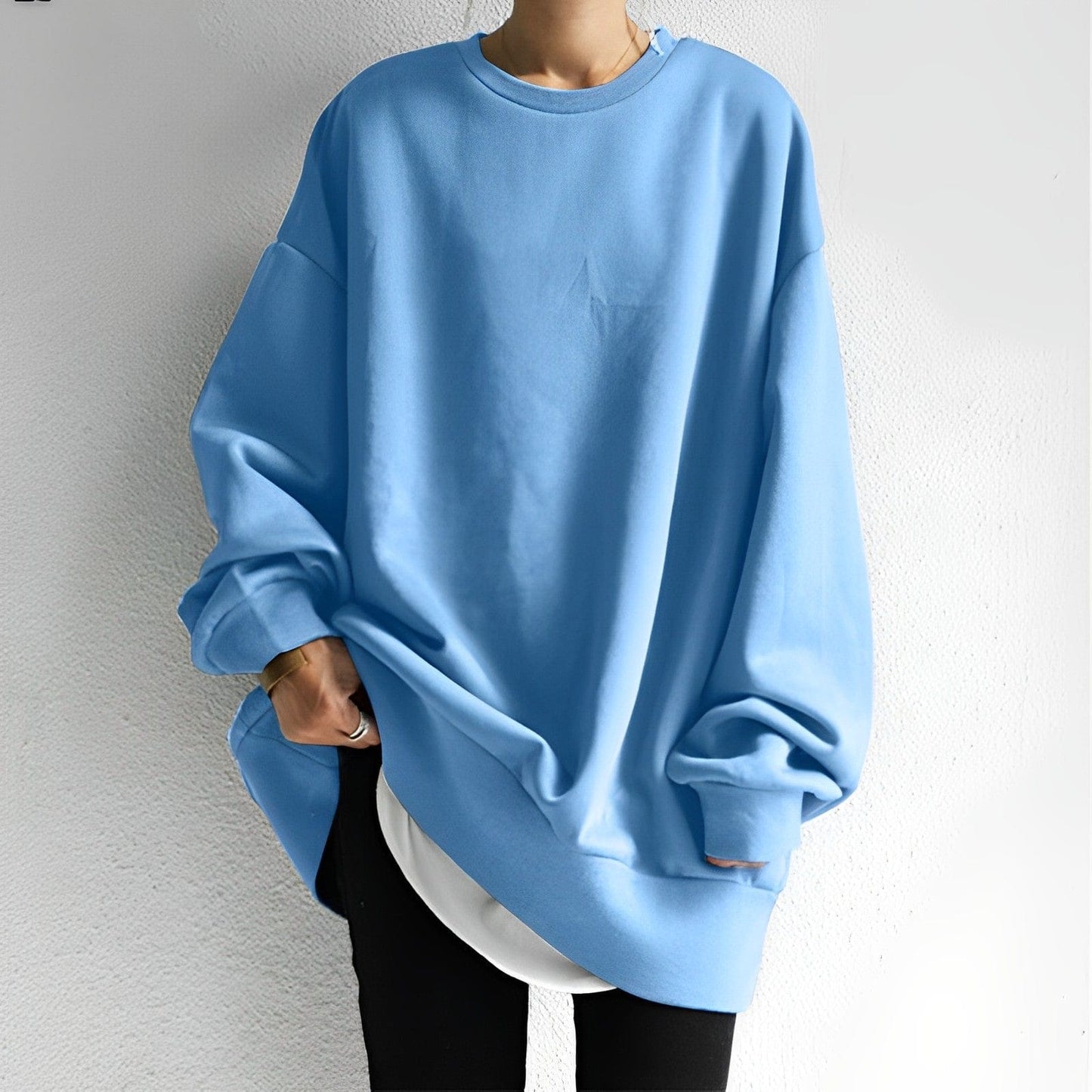 Damska Bluza Oversize | Luźny Sweter Bluza Styl Casualowy