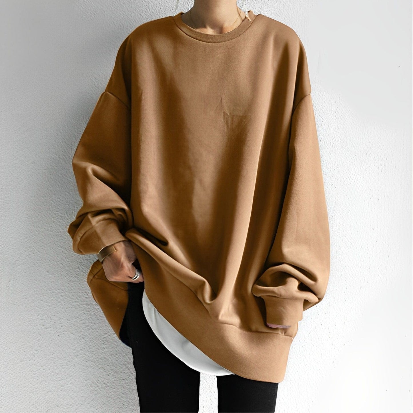 Damska Bluza Oversize | Luźny Sweter Bluza Styl Casualowy