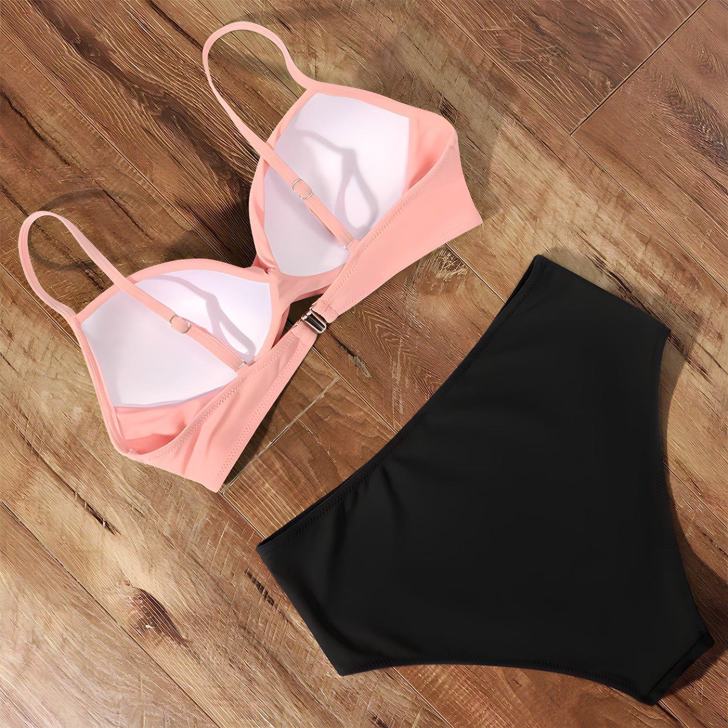 Dwuczęściowy Bikini Damski Z Wysokim Stanem Na Lato