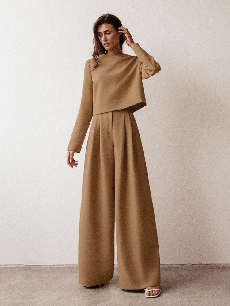 Zestaw Dla Kobiet Z Bluzką I Spodniami | Oversize