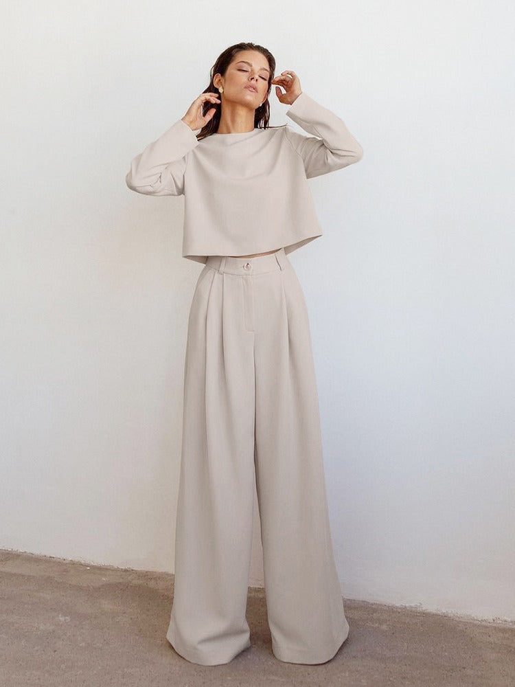 Zestaw Dla Kobiet Z Bluzką I Spodniami | Oversize