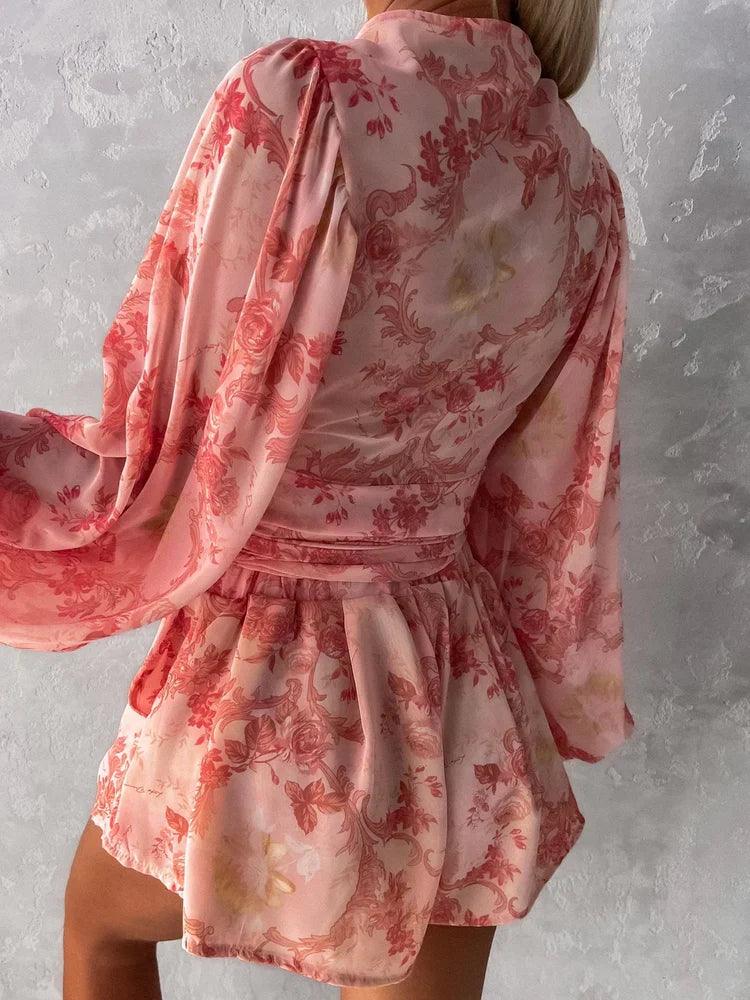 Kombinezon Damski Boho Z Koronką | Letni Plażowy Playsuit