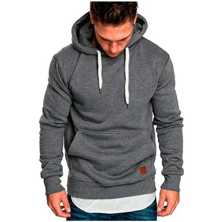 Bluza Męska Z Kapturem Zimowa | Z Kieszenią Kangurką