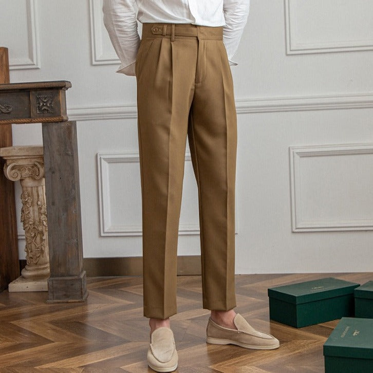 Męskie Spodnie Garniturowe Old Money | Eleganckie I Klasyczne