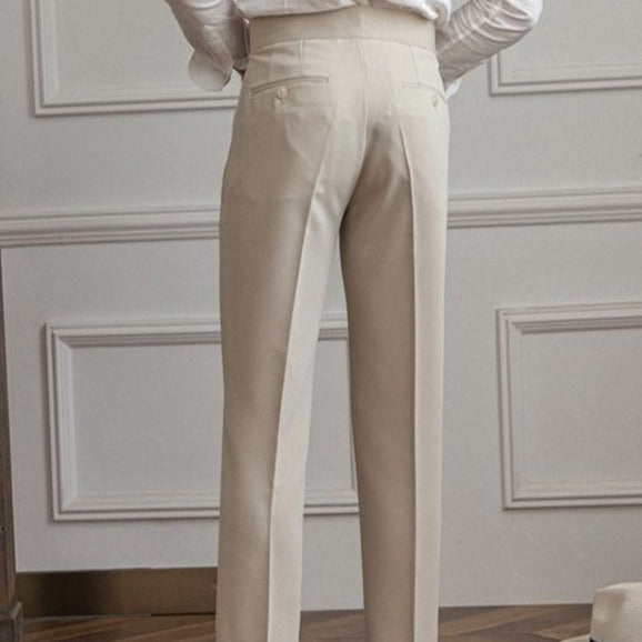 Męskie Spodnie Garniturowe Old Money | Eleganckie I Klasyczne