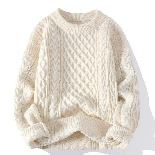 Damski Ciepły Sweter Z Długim Rękawem | Styl Klasyczny Na Zimę
